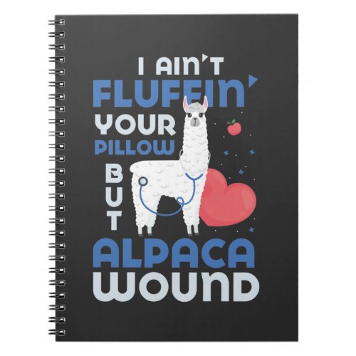 Paramedic Alpaca Wound Care Nurse Trauma EMT Notebook