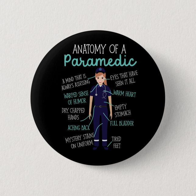 Paramedic Anatomy Of An Paramedic  Button (Front)