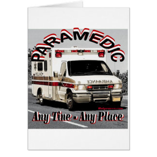 Paramedic Any Place Any Time. Cards