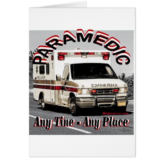 Paramedic Any Place Any Time. Cards (Front)
