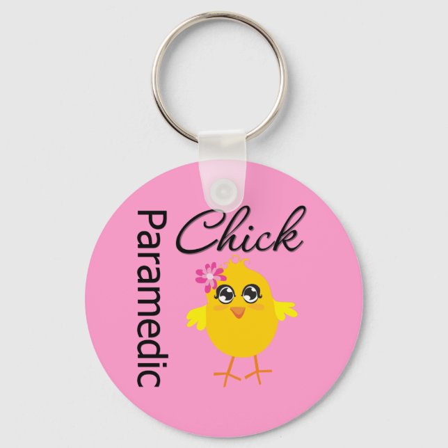 Paramedic Chick Keychain (Front)