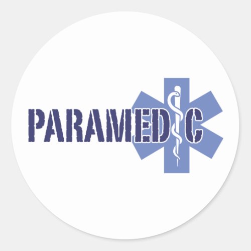 Paramedic Classic Round Sticker