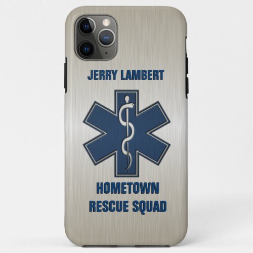 Paramedic Deluxe Name Template iPhone 11 Pro Max Case