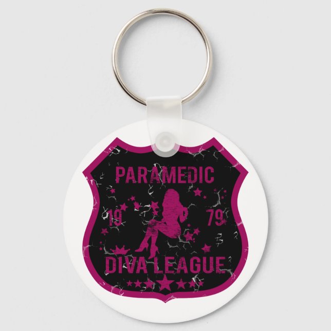 Paramedic Diva League Keychain (Front)