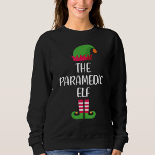 Paramedic Elf Family Matching Group Christmas Paja Sweatshirt