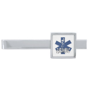 Paramedic EMS Action Silver Finish Tie Bar