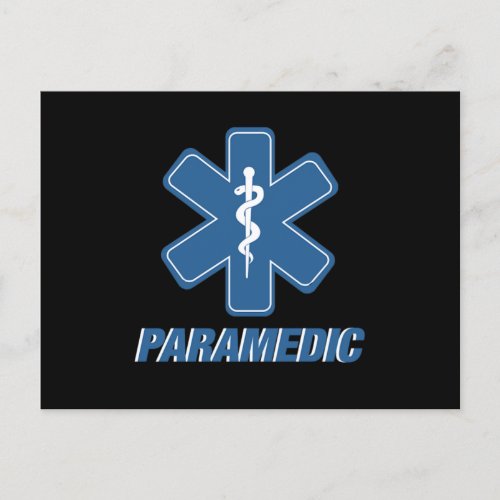 Paramedic EMS EMT Ambulance Medicine First Aid Gif Postcard