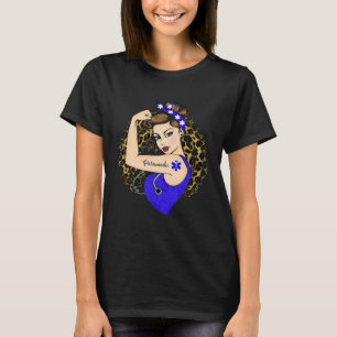 Paramedic EMS Girl Power Modern Rosie the Riveter  T-Shirt