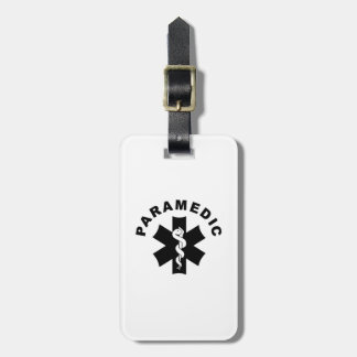 Paramedic EMS Logo Luggage Tag