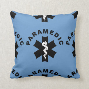 Paramedic EMS Logo Throw Pillow