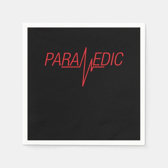 Paramedic EMT EMS Ambulance Medicine First Aid Gif Napkins (Front)