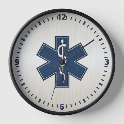 Paramedic EMT EMS Blue Clock