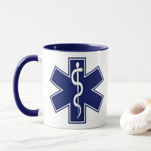 Paramedic EMT EMS Cross w Custom Colors Mug