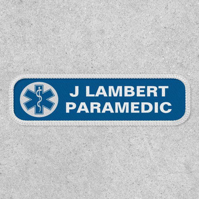 Paramedic EMT EMS Custom Patch (Front)