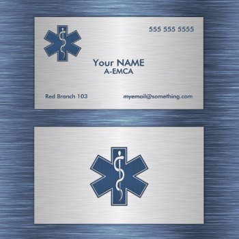 Paramedic Emt Ems Deluxe Business Card by JerryLambert at Zazzle