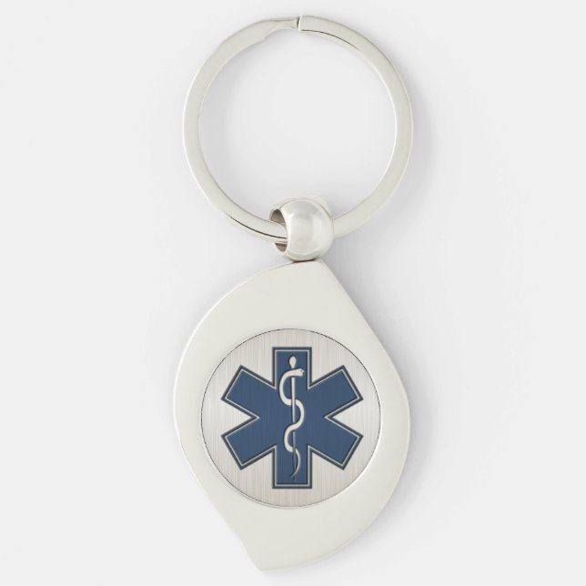 Paramedic EMT EMS Deluxe Keychain (Front)