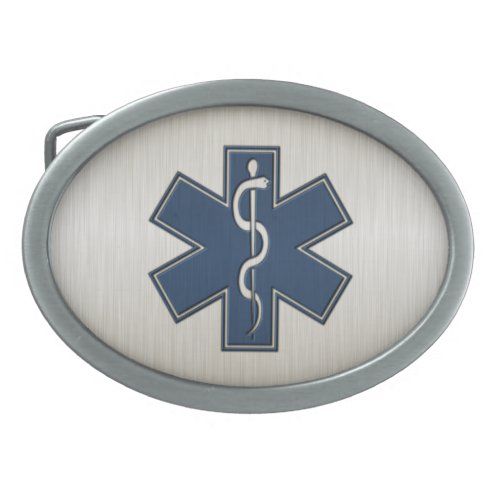 Paramedic EMT EMS Deluxe Oval Belt Buckle