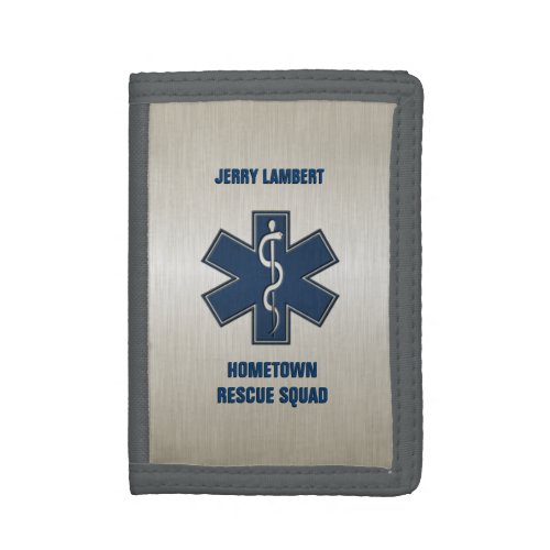 Paramedic EMT EMS Deluxe Tri_fold Wallet