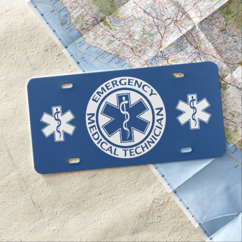 Paramedic EMT EMS License Plate