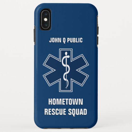 Paramedic EMT EMS Name Template iPhone XS Max Case