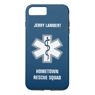 Paramedic EMT EMS Name Template iPhone 8 Plus/7 Plus Case