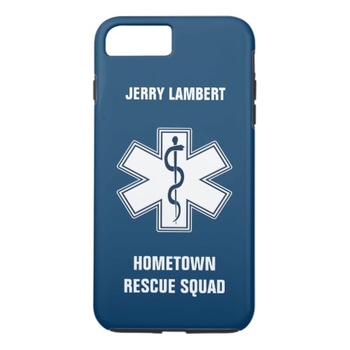 Paramedic EMT EMS Name Template iPhone 8 Plus7 Plus Case