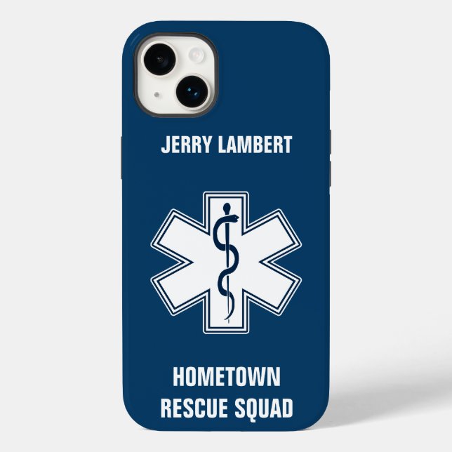 Paramedic EMT EMS Name Template Case-Mate iPhone Case (Back)