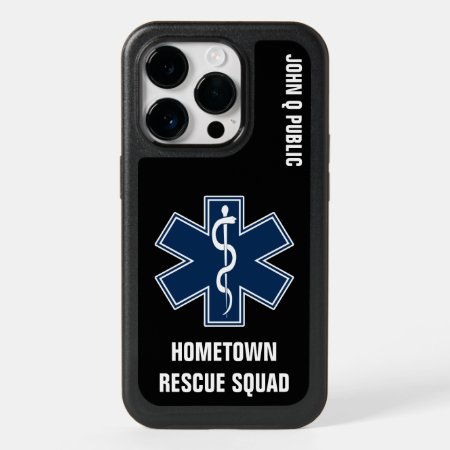 Paramedic Emt Ems Name Template Otterbox Iphone 14 Pro Case