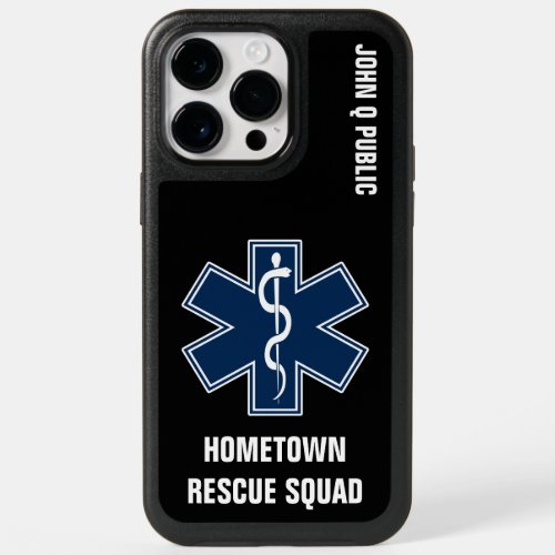 Paramedic EMT EMS Name template OtterBox iPhone 14 Pro Max Case