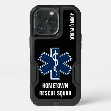 Paramedic Emt Ems Name Template Iphone 13 Pro Case