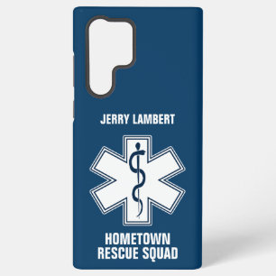 Paramedic EMT EMS Name Template Samsung Galaxy S22 Ultra Case