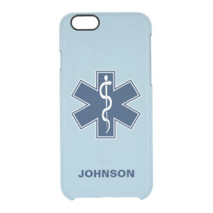 Paramedic EMT EMS Name Template Clear iPhone 6/6S Case