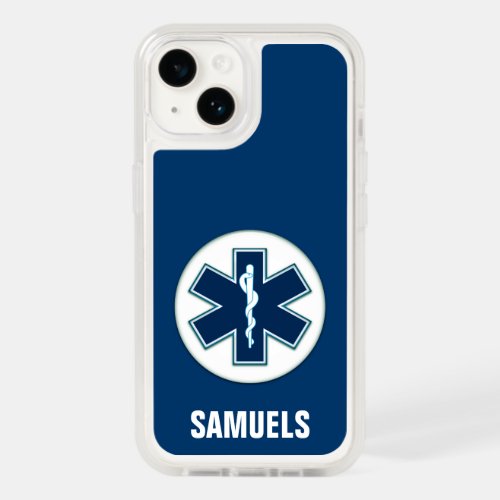 Paramedic EMT EMS with Name OtterBox iPhone 14 Case