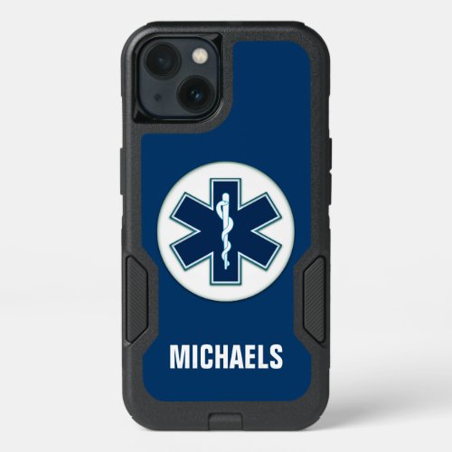 Paramedic EMT EMS with Name iPhone 13 Case
