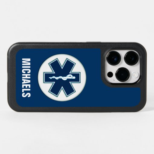 Paramedic EMT EMS with Name Otterbox iPhone Case Zazzle
