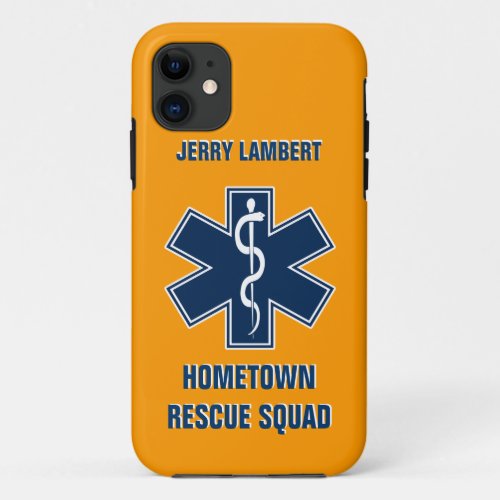 Paramedic EMT Name Template iPhone 11 Case