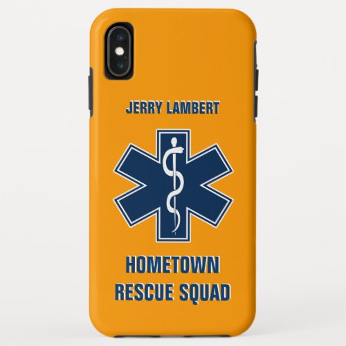 Paramedic EMT Name Template iPhone XS Max Case