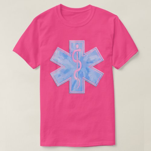 Paramedic EMT Pink Blue T_Shirt