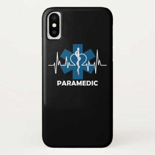 Paramedic Heartbeat iPhone X Case