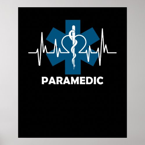 Paramedic Heartbeat Poster