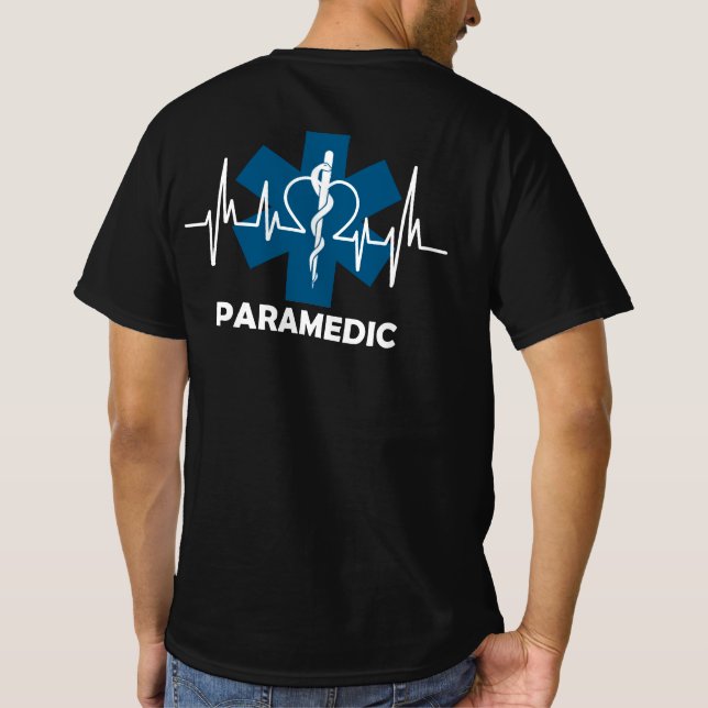 Paramedic Heartbeat T-Shirt (Back)