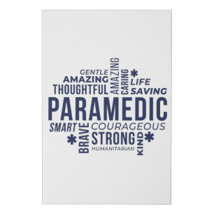 Paramedic Hero Faux Canvas Print