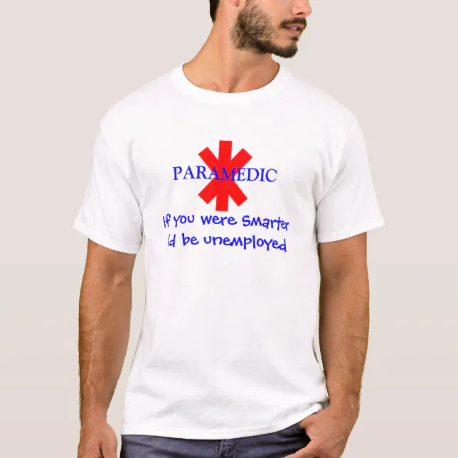 Ambulanza Paramedico Emt Divertente T-shirt Da Uomo Con Stampa Posteriore Exsczayniz6g - Foto 12