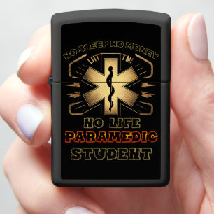 Paramedic Lifesaver’s Bold Gold Message Zippo Lighter