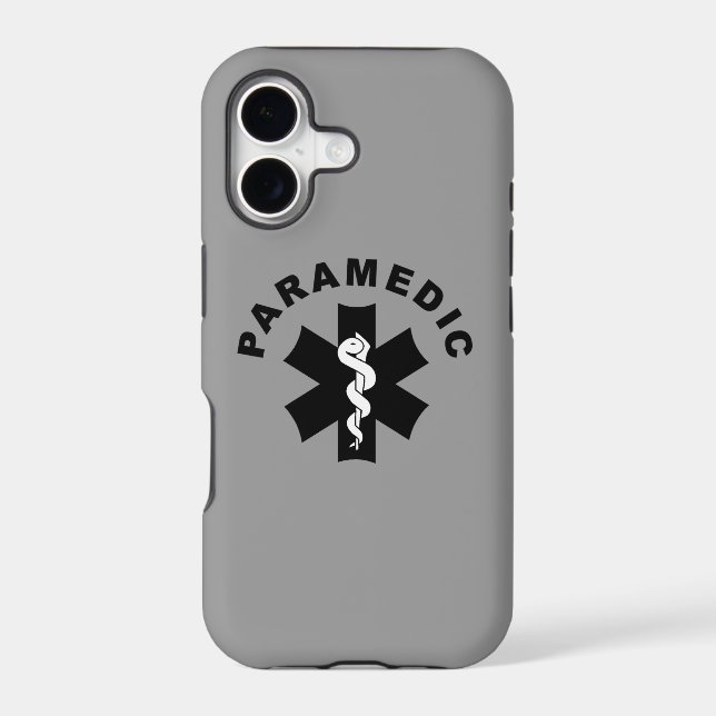 Paramedic Logo Theme Iphone Case (Back)