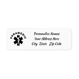 Paramedic Logo Theme Label
