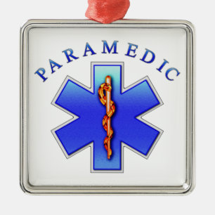 paramedic metal ornament