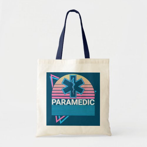 Paramedic Nurse Medic EMS EMT Lifesaver Retro  Tote Bag