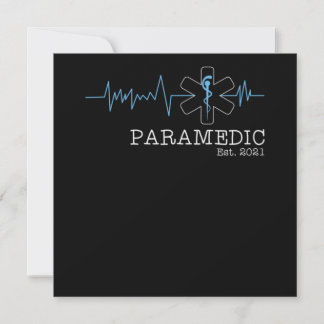 Paramedic Paramedic Est 2021 Student Graduation Invitation