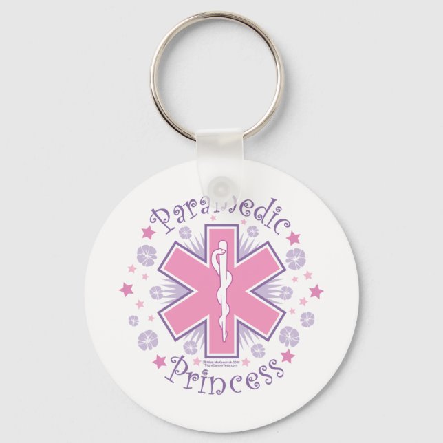 Paramedic Princess Keychain (Front)